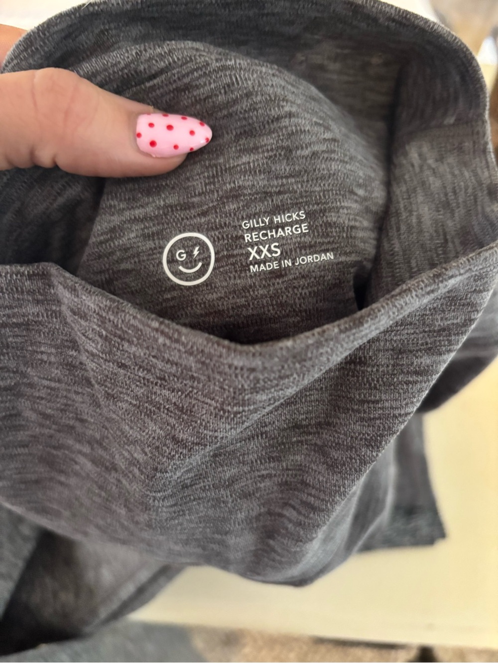 Gilly Hicks Gray Heather Recharge XXS leggings x2